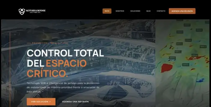 Sitio web de Altitude & Defense Solutions